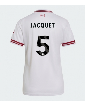 Billige Fotballdrakt Liverpool Jeremy Jacquet #5 Replika Bortedrakt Dame 2026-27 Kortermet Billige Fotballdrakt Liverpool Jeremy Jacquet #5 Replika Bortedrakt Dame 2026-27 Kortermet
